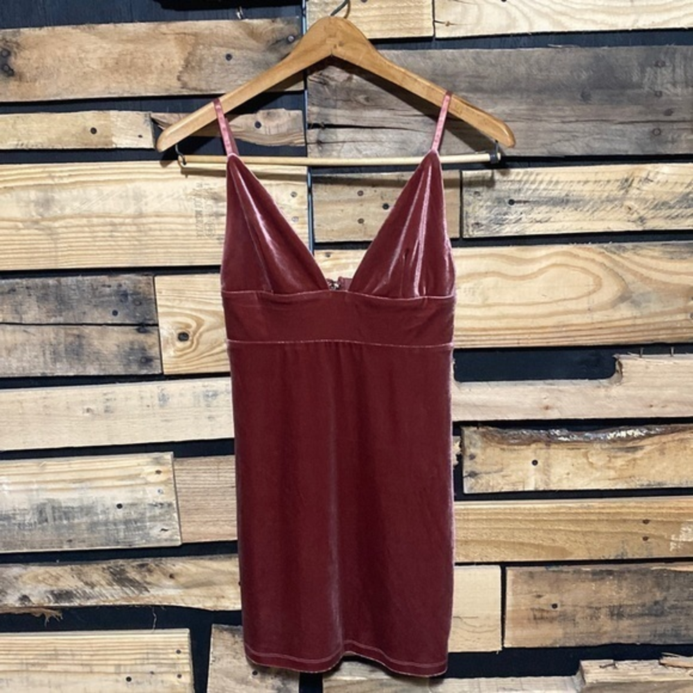 F21 Contemporary Velvet Camisole Party Dress Small